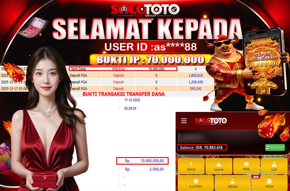 Bukti Jackpot Lunas SOLOTOTO