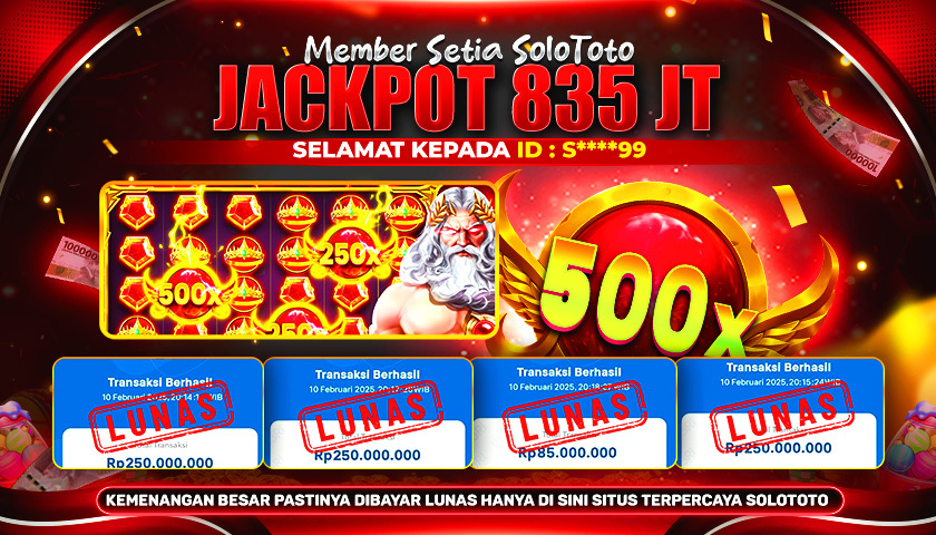 Bukti Jackpot Lunas SOLOTOTO