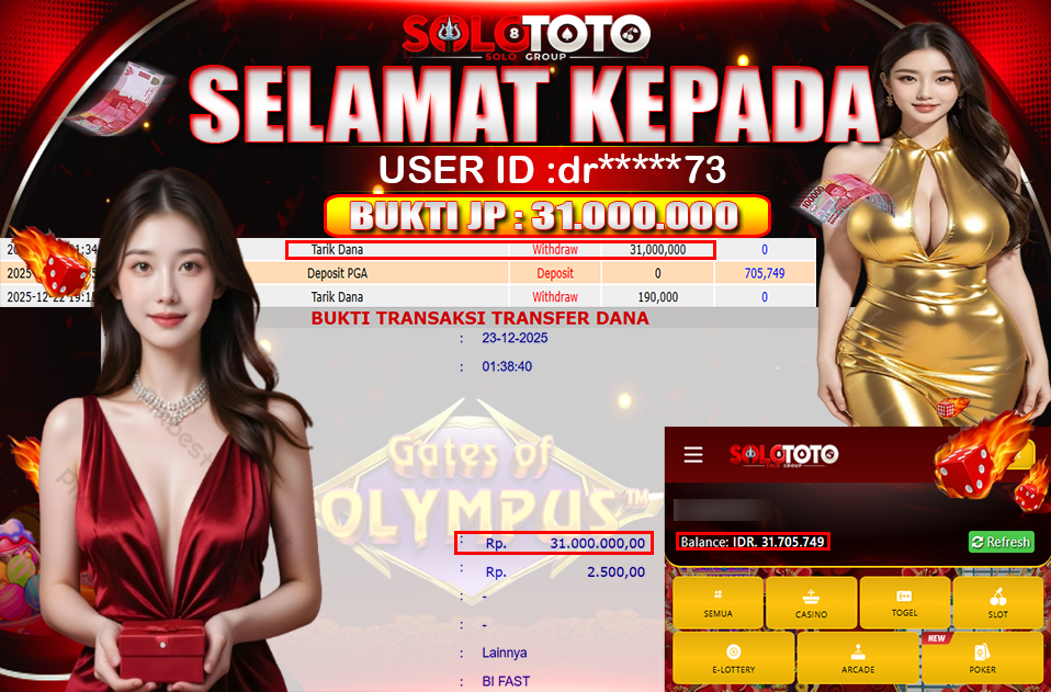 Bukti Jackpot Lunas SOLOTOTO