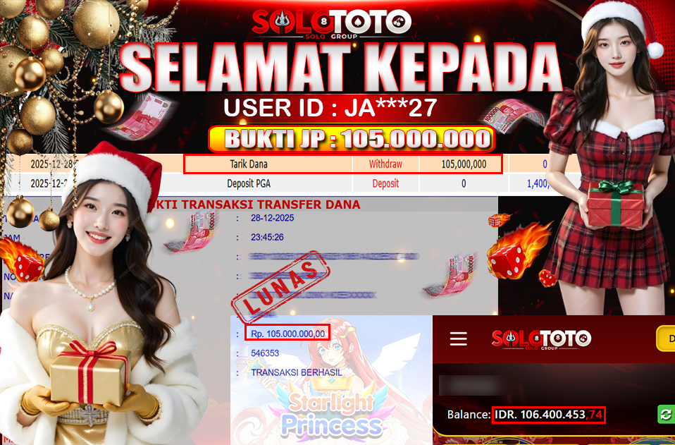 Bukti Jackpot Lunas SOLOTOTO