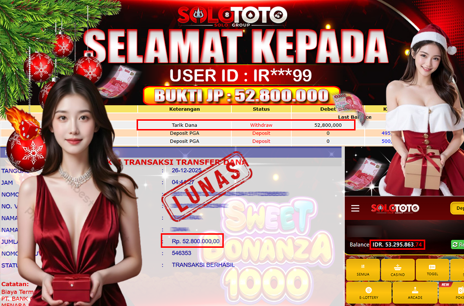 Bukti Jackpot Lunas SOLOTOTO