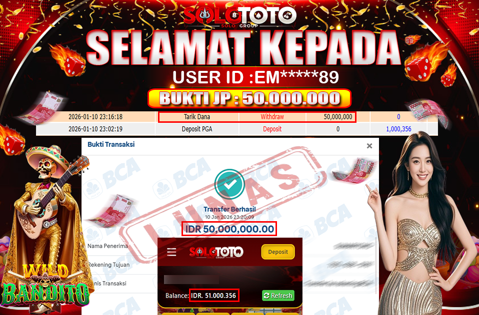 Bukti Jackpot Lunas SOLOTOTO