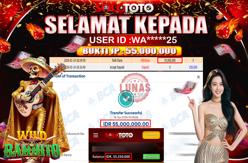 Bukti Jackpot Lunas SOLOTOTO