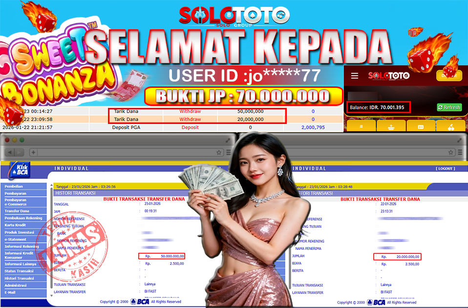 Bukti Jackpot Lunas SOLOTOTO