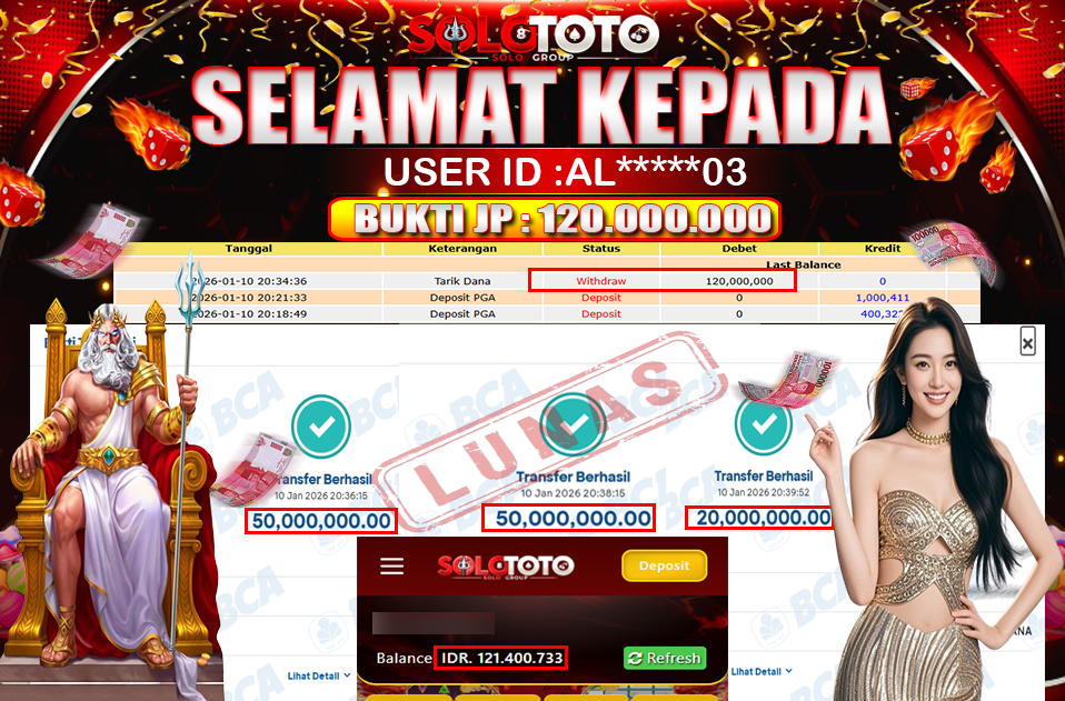 Bukti Jackpot Lunas SOLOTOTO