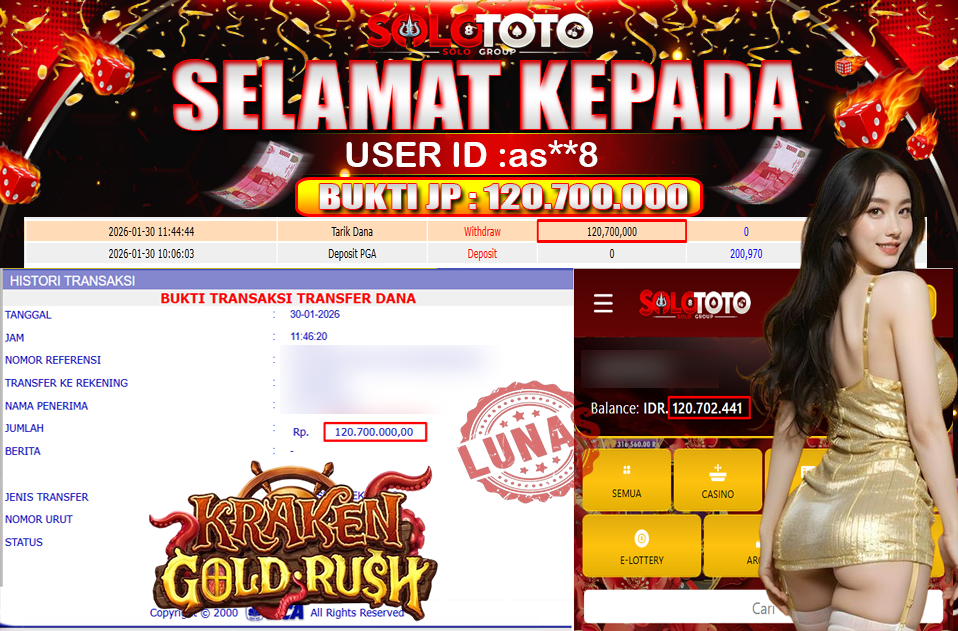 Bukti Jackpot Lunas SOLOTOTO