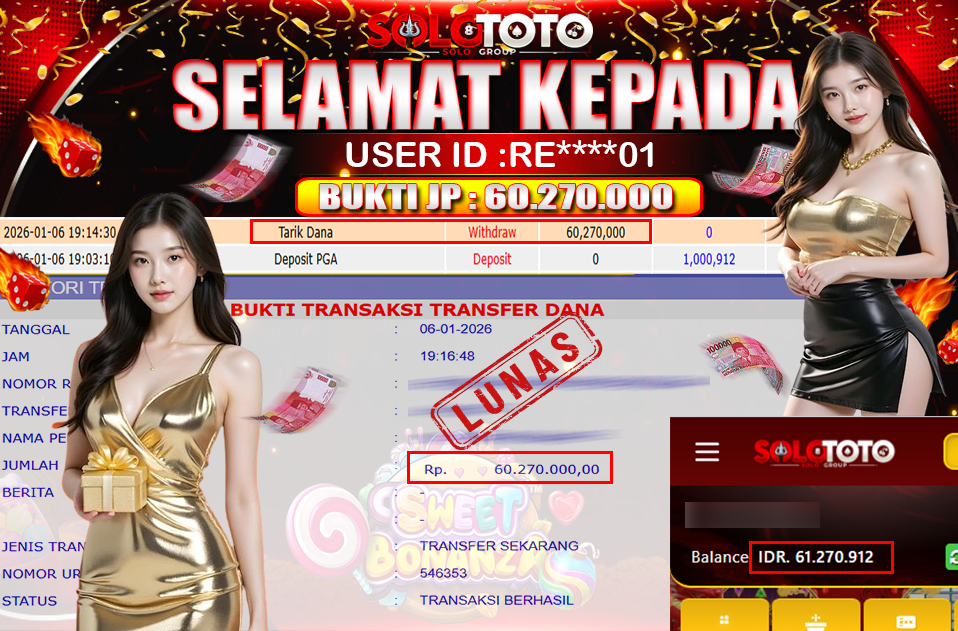 Bukti Jackpot Lunas SOLOTOTO