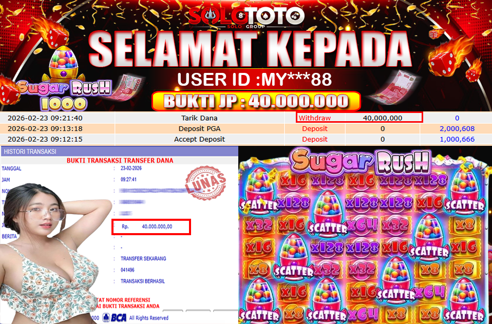 Bukti Jackpot Lunas SOLOTOTO