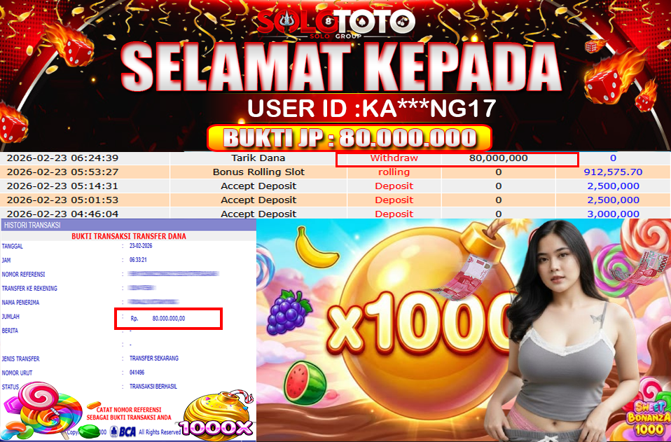 Bukti Jackpot Lunas SOLOTOTO