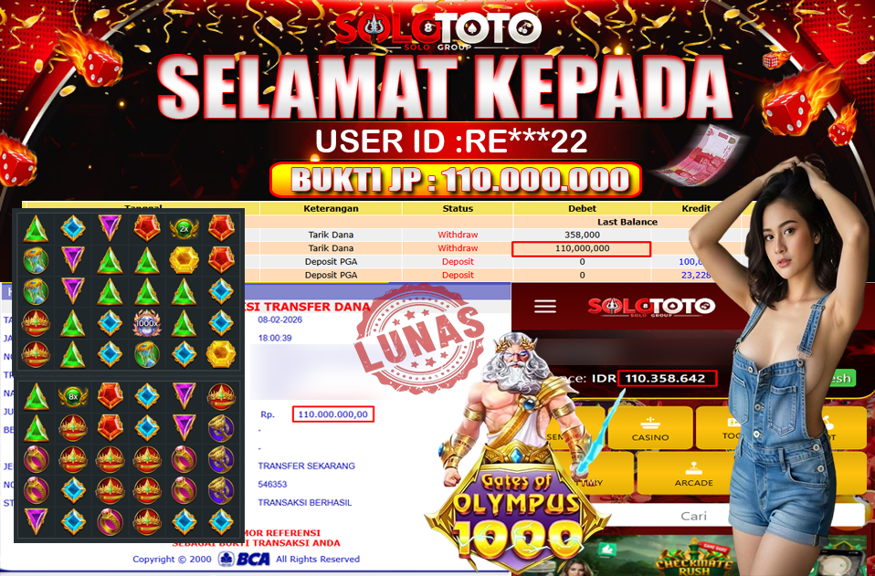 Bukti Jackpot Lunas SOLOTOTO