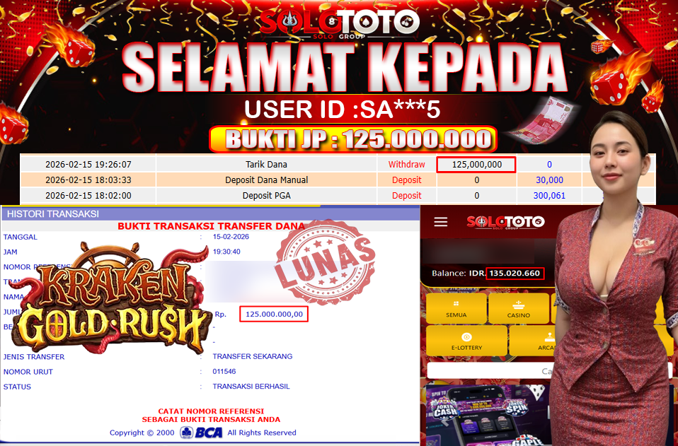 Bukti Jackpot Lunas SOLOTOTO