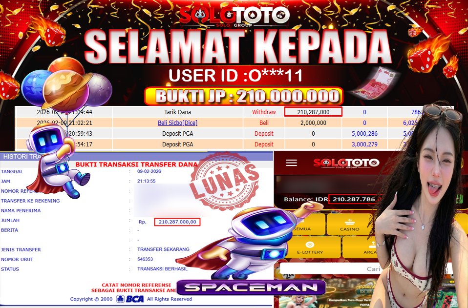 Bukti Jackpot Lunas SOLOTOTO