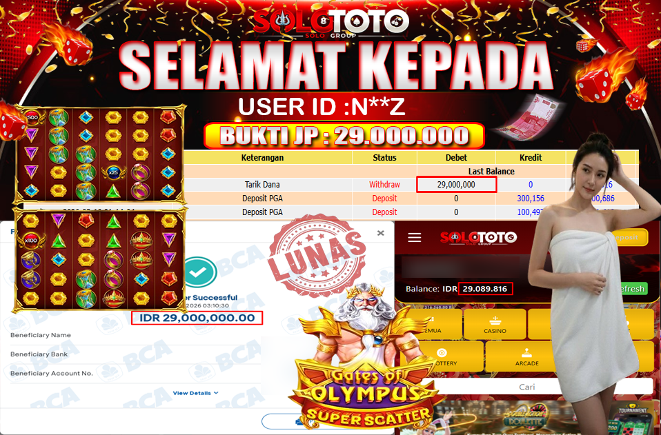 Bukti Jackpot Lunas SOLOTOTO