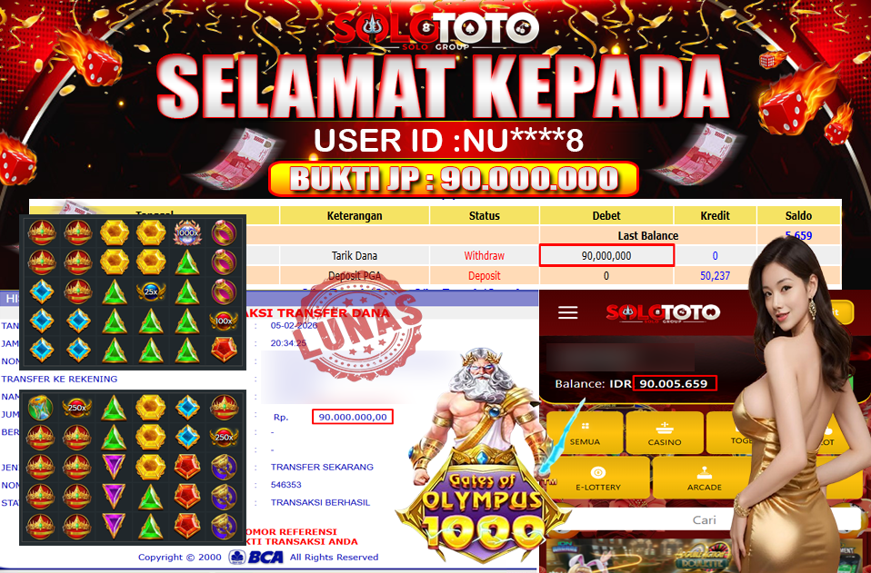 Bukti Jackpot Lunas SOLOTOTO
