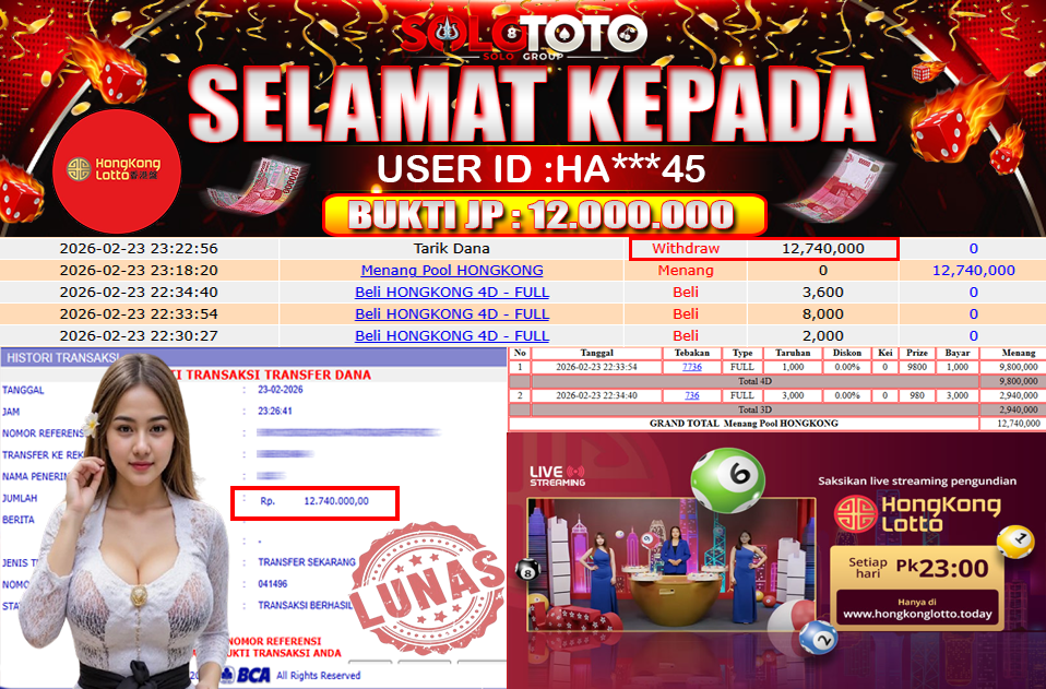 Bukti Jackpot Lunas SOLOTOTO