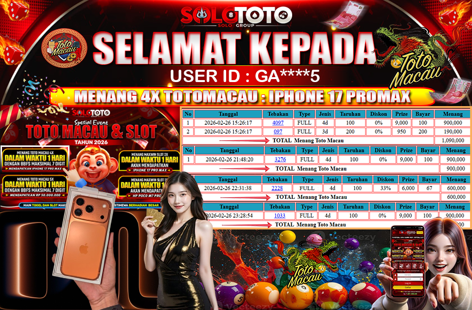 Bukti Jackpot Lunas SOLOTOTO