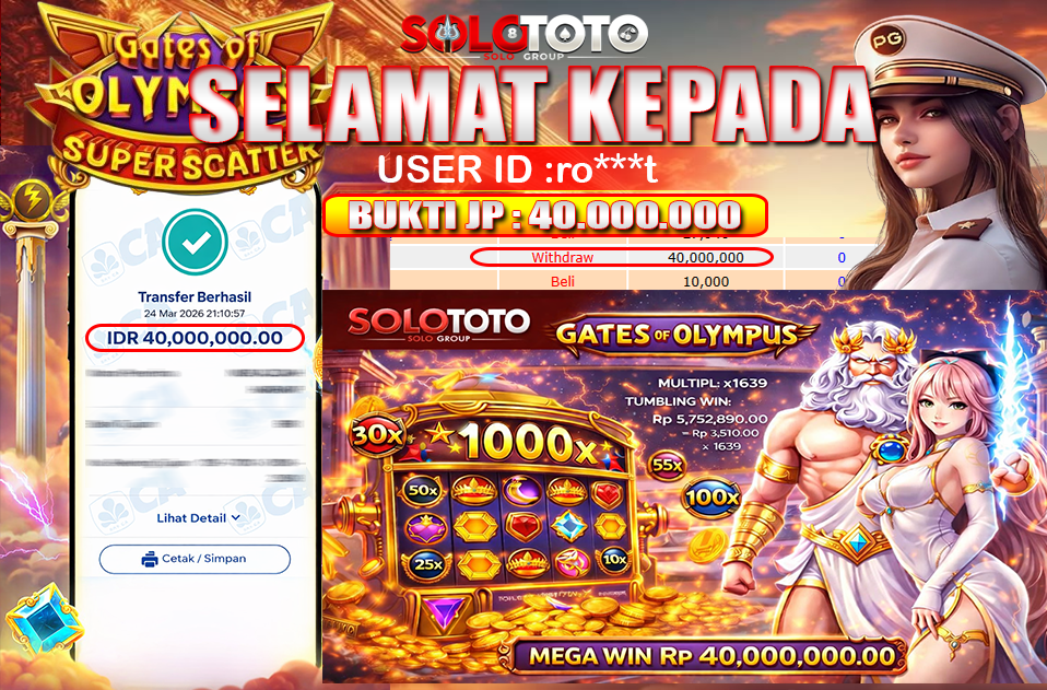 Bukti Jackpot Lunas SOLOTOTO