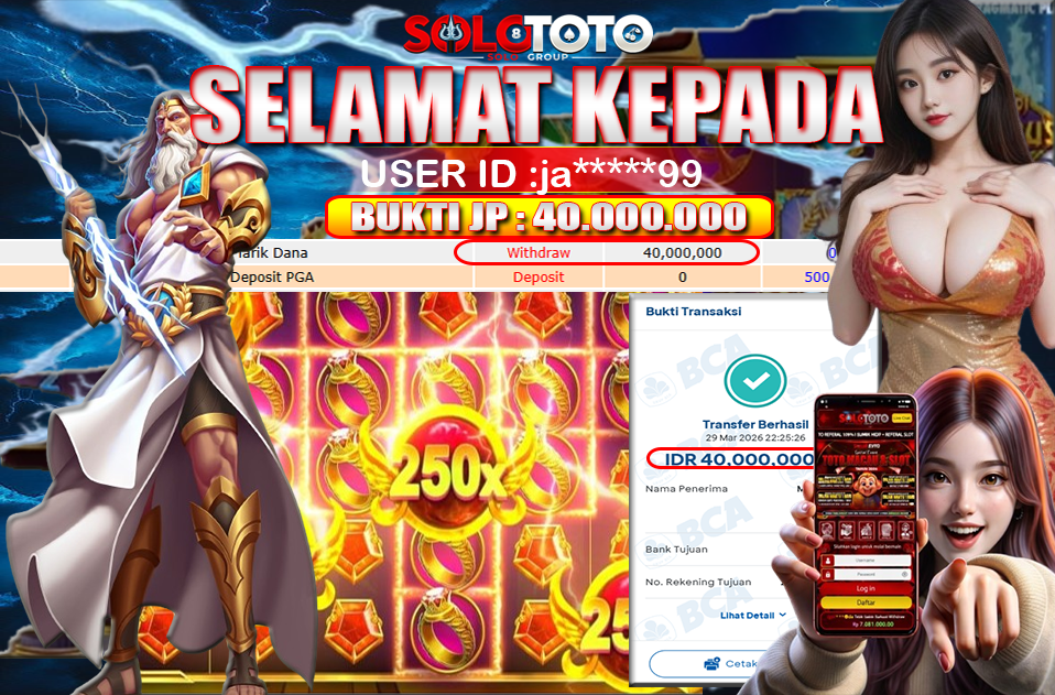 Bukti Jackpot Lunas SOLOTOTO