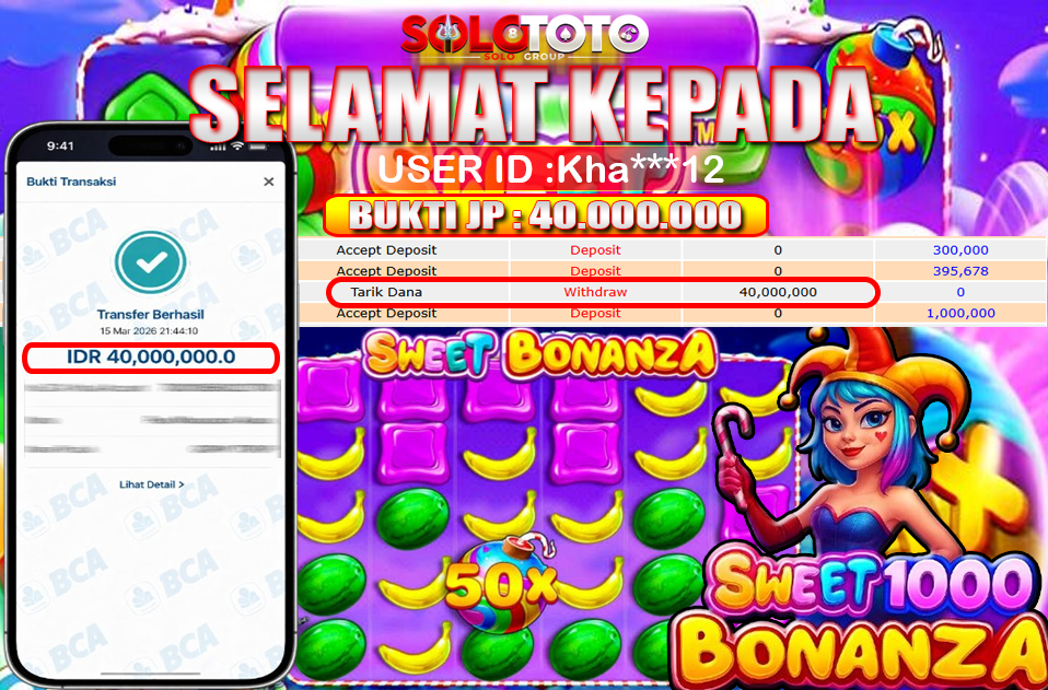 Bukti Jackpot Lunas SOLOTOTO
