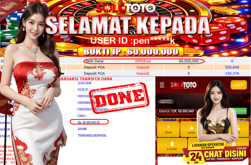 Bukti Jackpot Lunas SOLOTOTO