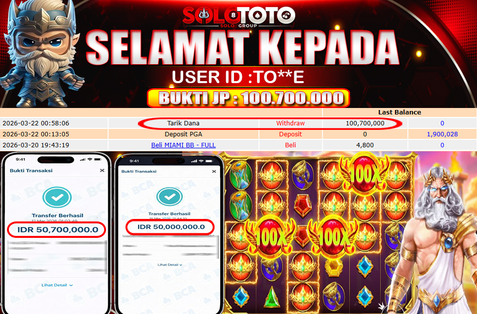 Bukti Jackpot Lunas SOLOTOTO
