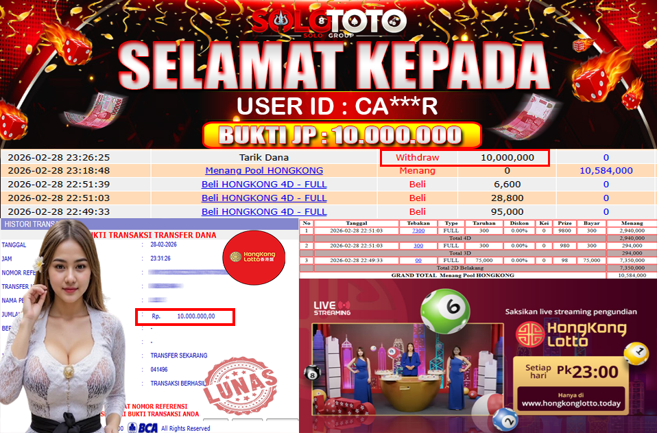 Bukti Jackpot Lunas SOLOTOTO