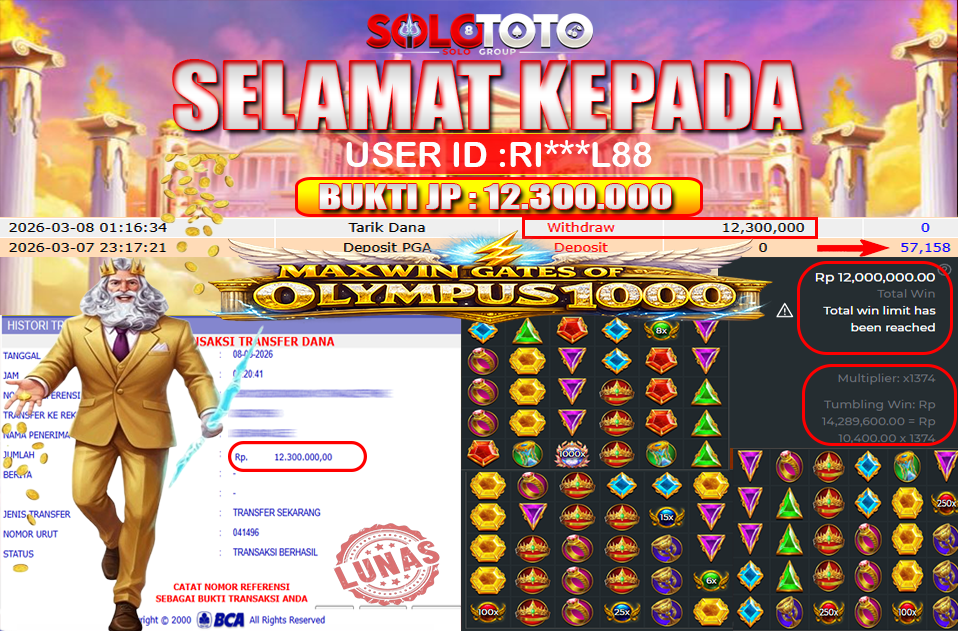 Bukti Jackpot Lunas SOLOTOTO