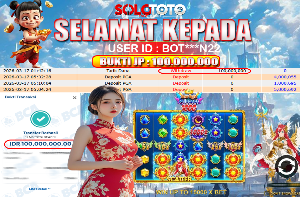 Bukti Jackpot Lunas SOLOTOTO