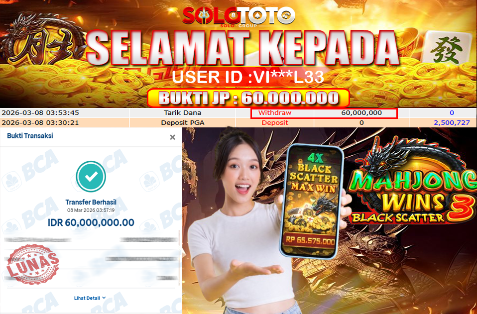 Bukti Jackpot Lunas SOLOTOTO
