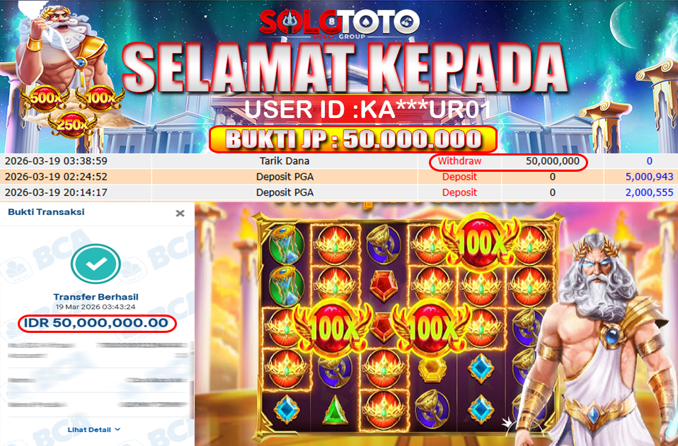 Bukti Jackpot Lunas SOLOTOTO