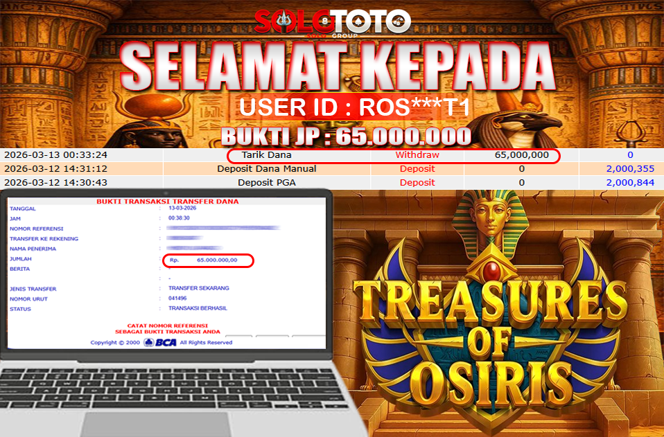 Bukti Jackpot Lunas SOLOTOTO
