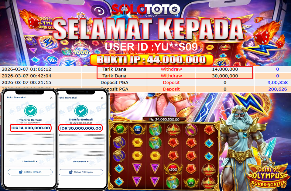 Bukti Jackpot Lunas SOLOTOTO