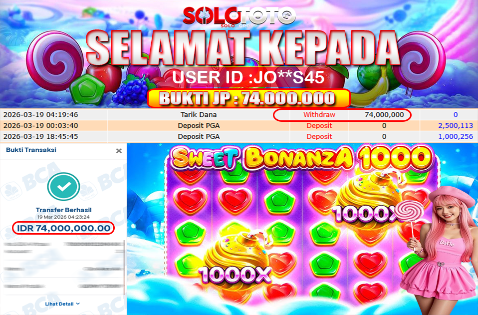 Bukti Jackpot Lunas SOLOTOTO