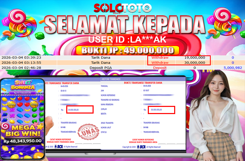 Bukti Jackpot Lunas SOLOTOTO