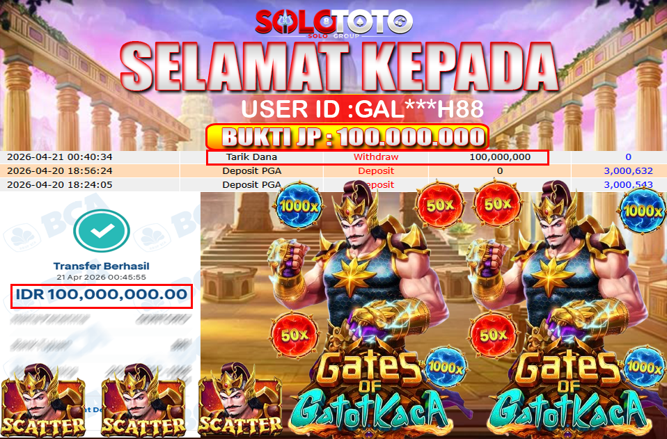 Bukti Jackpot Lunas SOLOTOTO