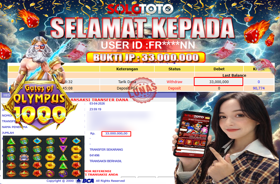 Bukti Jackpot Lunas SOLOTOTO