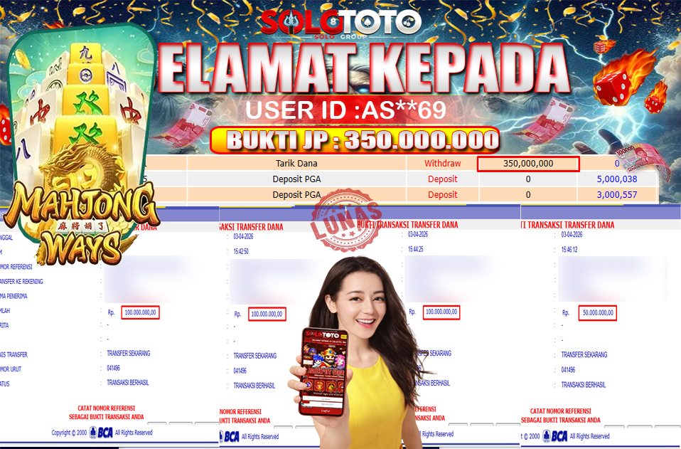 Bukti Jackpot Lunas SOLOTOTO