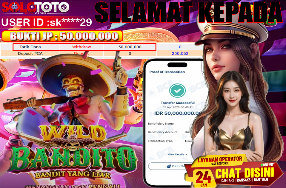 Bukti Jackpot Lunas SOLOTOTO