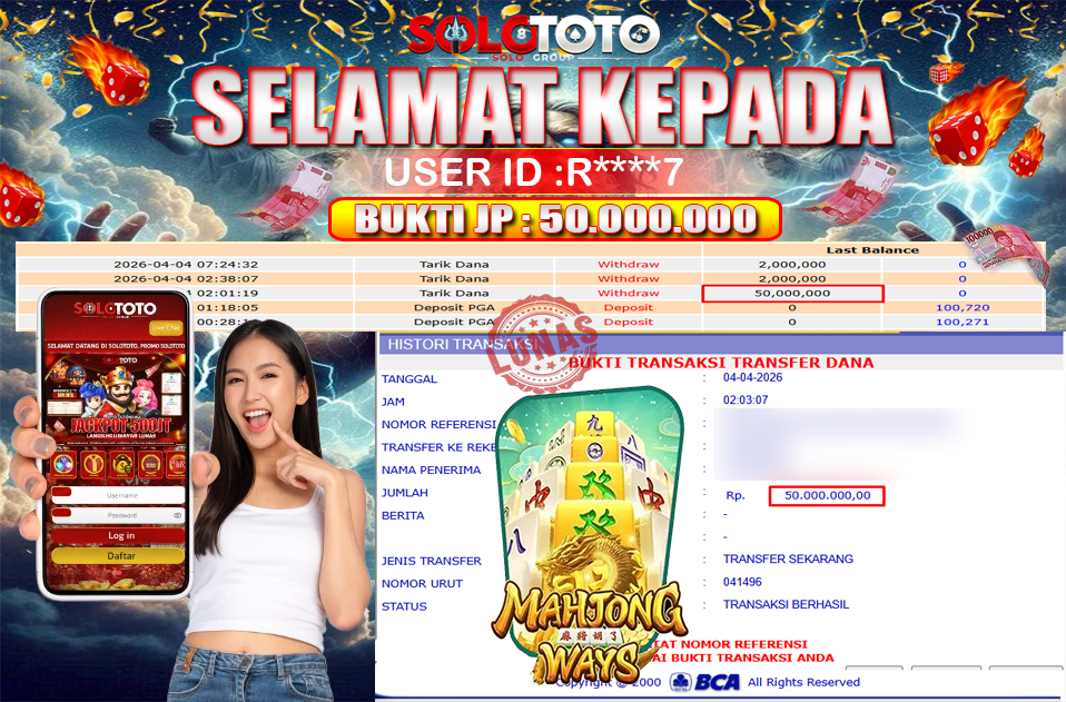 Bukti Jackpot Lunas SOLOTOTO
