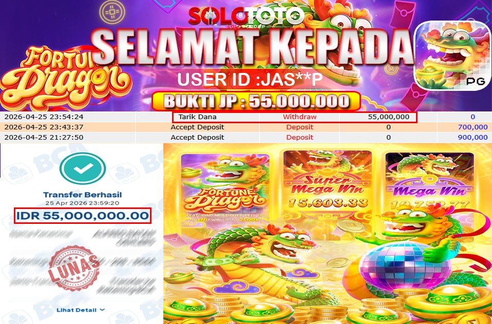 Bukti Jackpot Lunas SOLOTOTO
