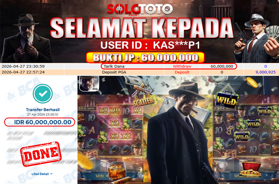 Bukti Jackpot Lunas SOLOTOTO