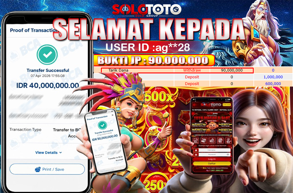 Bukti Jackpot Lunas SOLOTOTO