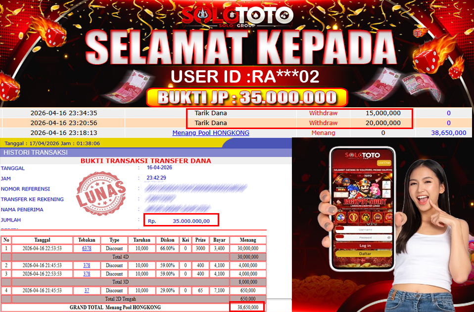 Bukti Jackpot Lunas SOLOTOTO