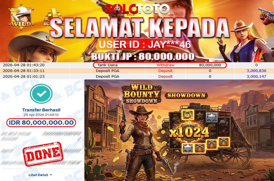 Bukti Jackpot Lunas SOLOTOTO