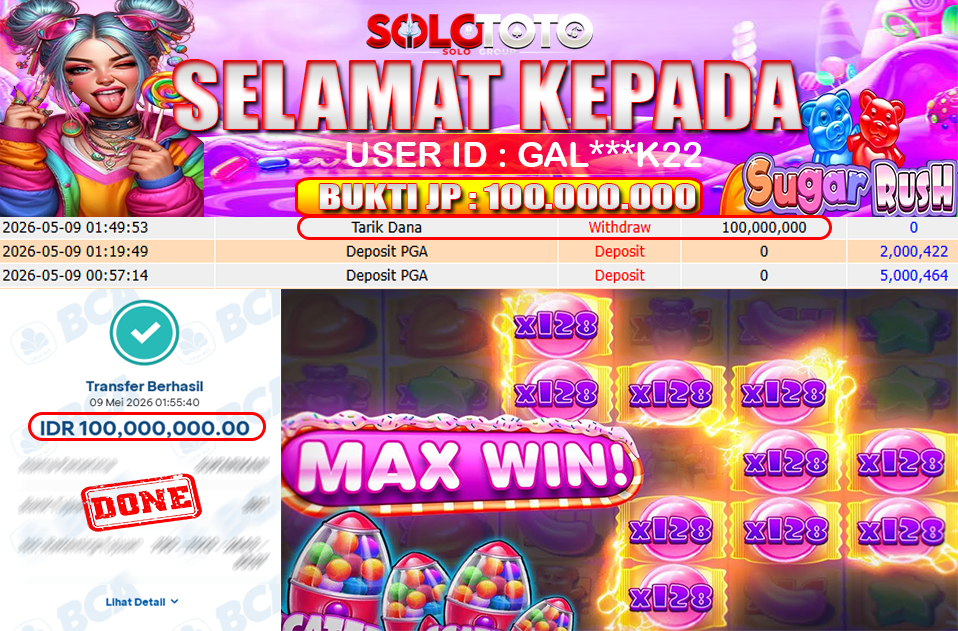 Bukti Jackpot Lunas SOLOTOTO