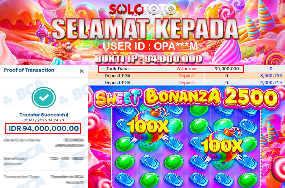 Bukti Jackpot Lunas SOLOTOTO