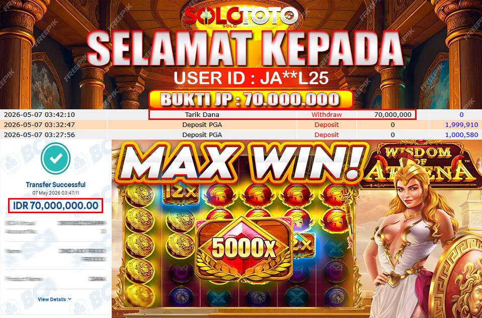 Bukti Jackpot Lunas SOLOTOTO
