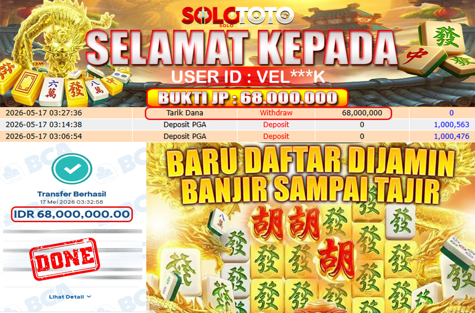 Bukti Jackpot Lunas SOLOTOTO