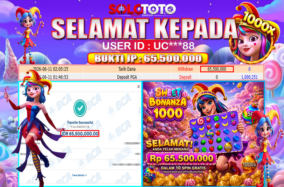 Bukti Jackpot Lunas SOLOTOTO